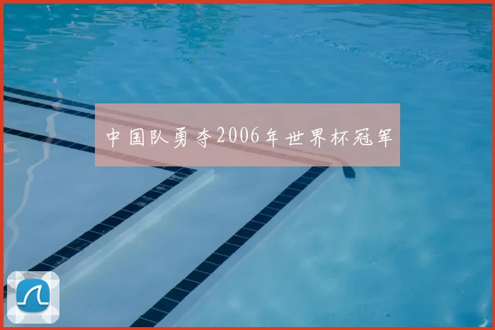 中国队勇夺2006年世界杯冠军